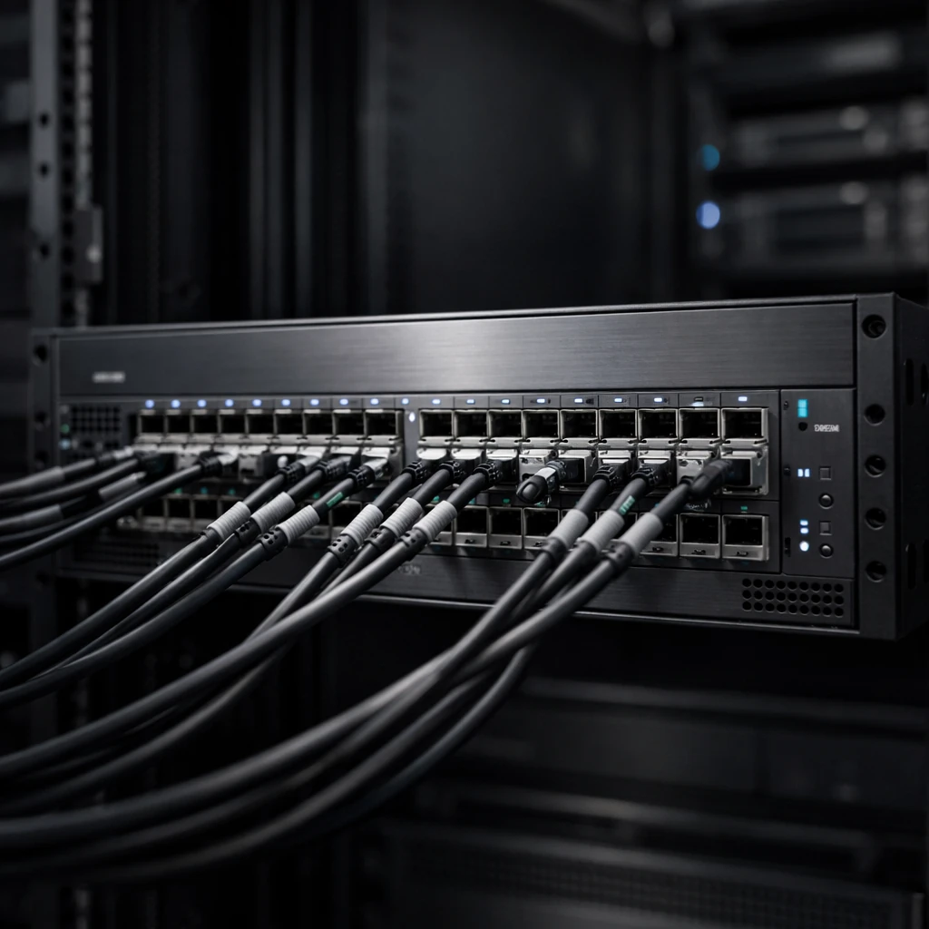 سوئیچ فیبرچنل Dell Connectrix 8820B در محیط دیتاسنتر برای شبکه‌های ذخیره‌سازی SAN سازمانی